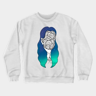 Space Girl Crewneck Sweatshirt